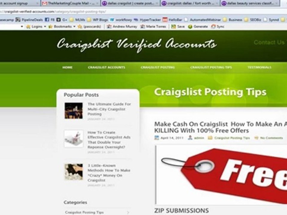 Visalus: Marketing Training on Craigslist