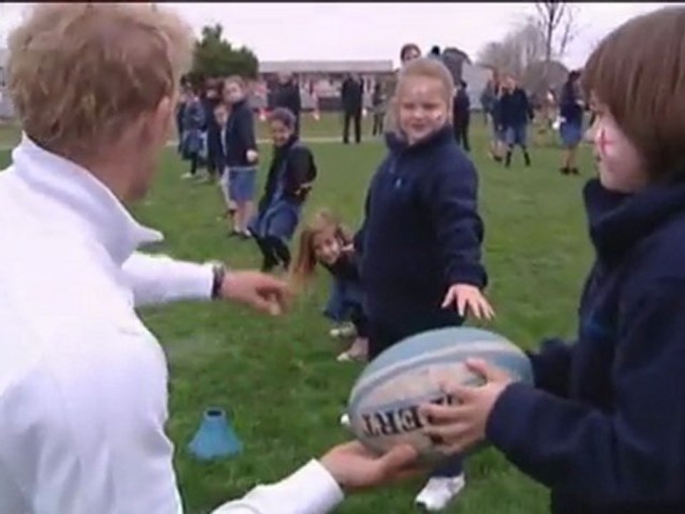 Rugby WM - Das Englische Team besucht Christchurch