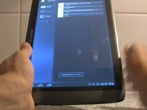 Gen9 - Archos 101 G9 1GHz : navigation dans les applications