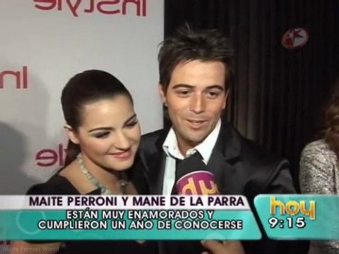 Maite Perroni y Mane de la Parra en la alfombra roja de InStyle (HOY)
