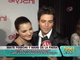 Maite Perroni y Mane de la Parra en la alfombra roja de InStyle (HOY)