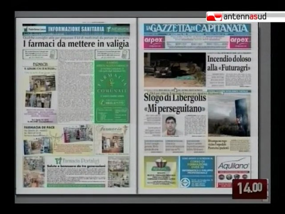 TG 12.07.10 Mafia garganica, sette arresti per aiuto a latitante Pacilli
