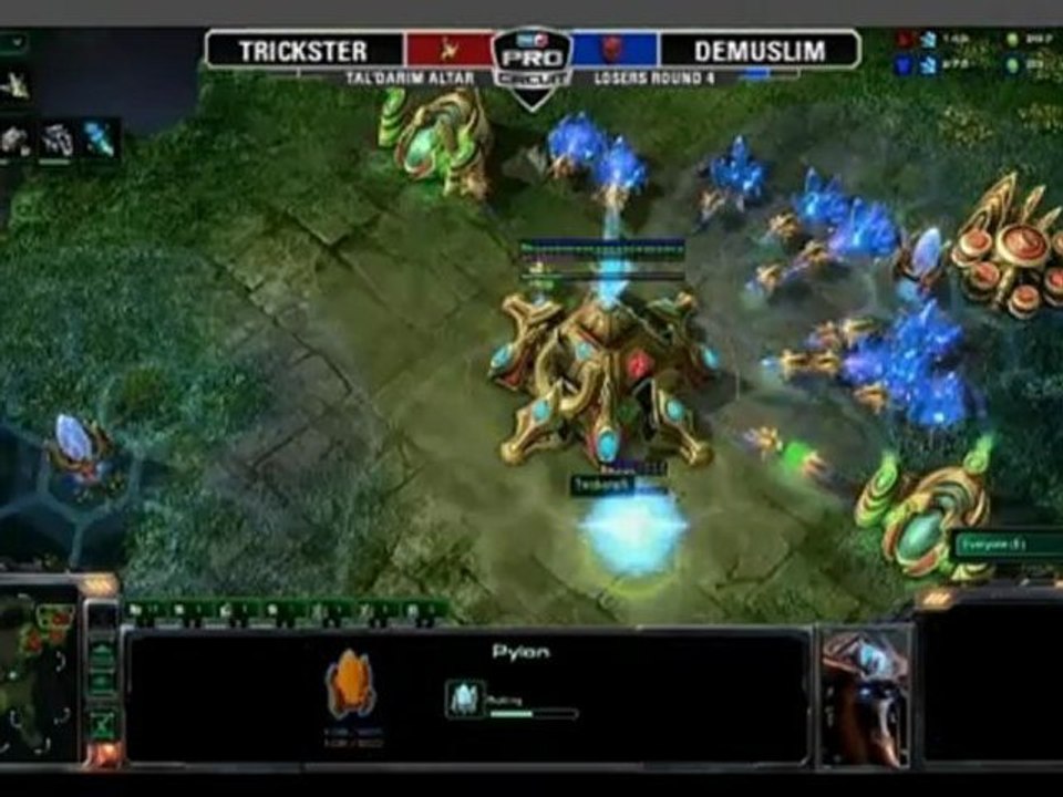 MLG Raleigh 2011 - Starcraft II - Game 2 - ST Trickster (P) VS EG Demuslim (T) Part 1/2