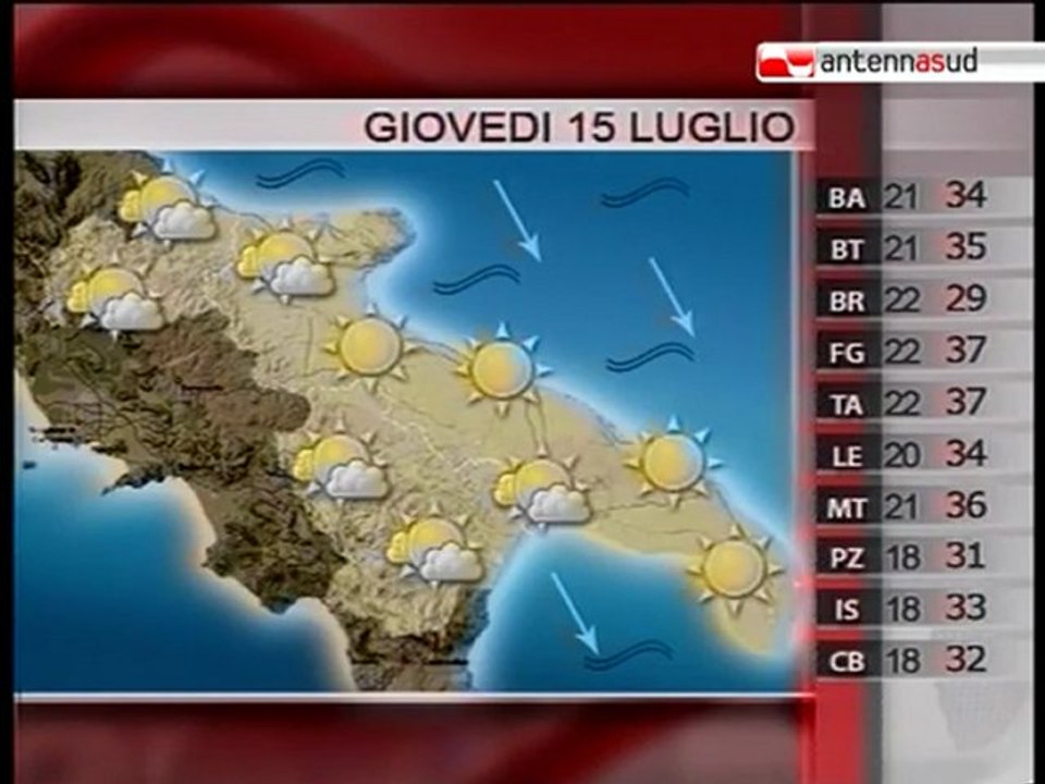 15.07.10 Meteo del giorno