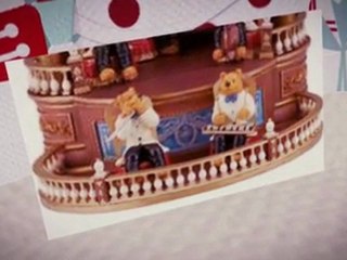 Chair Bear Orchestra Christmas Music Box