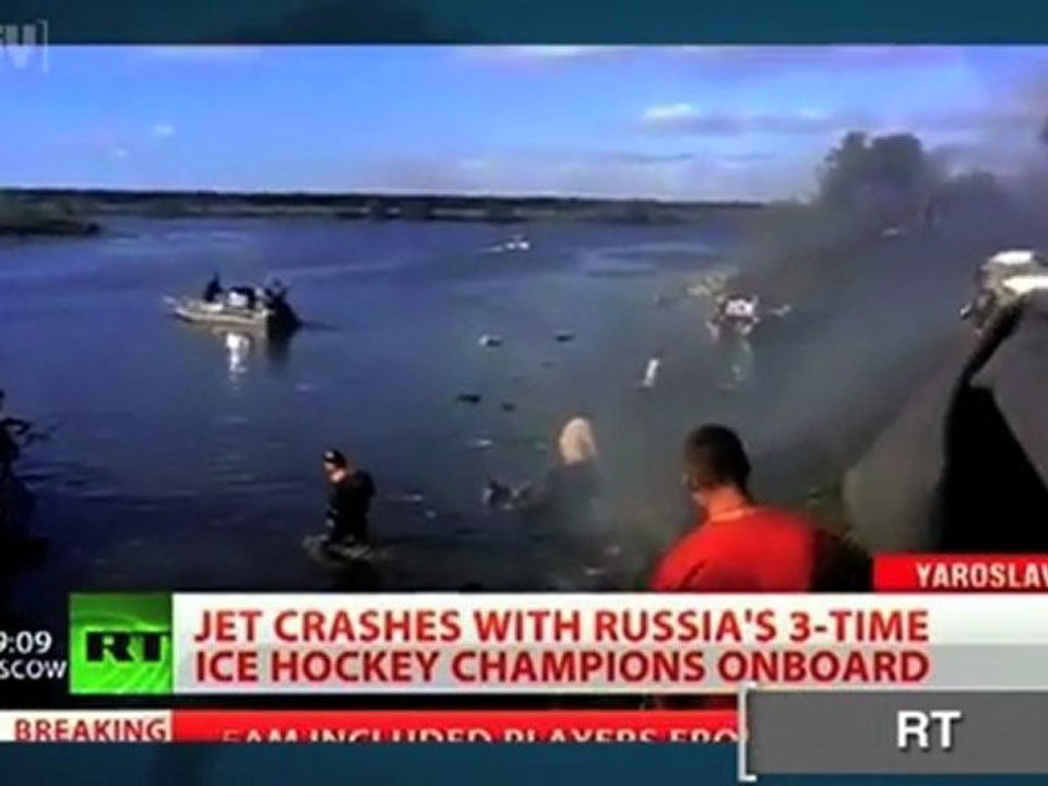 Russian Ice Hockey Team Plane Crash Kills at Least 40
