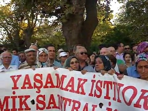Yaykıl Köyünden bir bayan-termik santral istemiyoruz