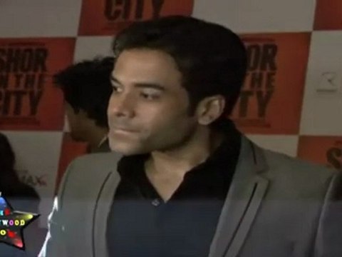 Tusshar Kapoor & Cast Of Movie At Premier Of Movie Shor In The