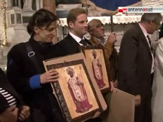 TG 29.04.11 Il peschereccio "Nicholaus" traghetterà la statua di San Nicola