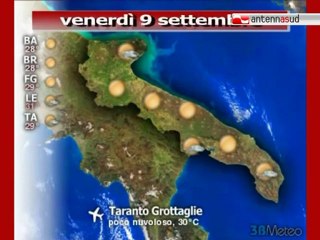 Previsioni del tempo, venerdì 9 settembre