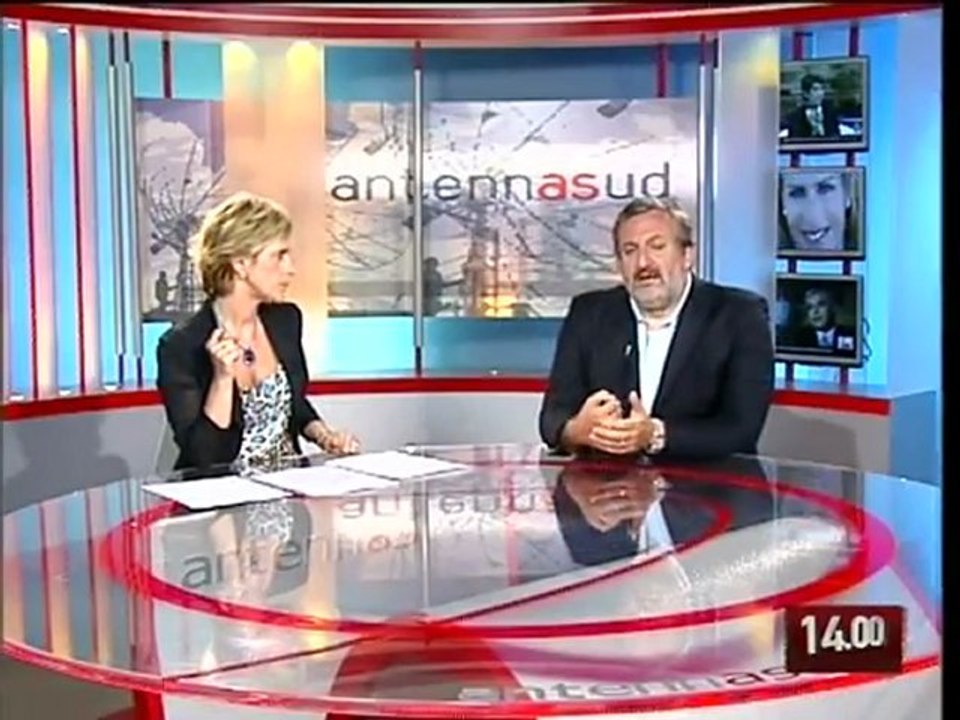 TG 23-06-09: MICHELE EMILIANO OSPITE NEL TG DOPO LA VITTORIA. PARTE 1/2
