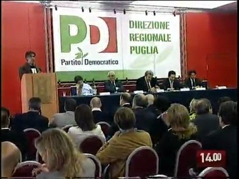 TG 11.07.09 Boccia sul Pd: Emiliano si faccia da parte