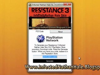 Download Resistance 3 Infected Nathan Hale Skin DLC Free - PS3