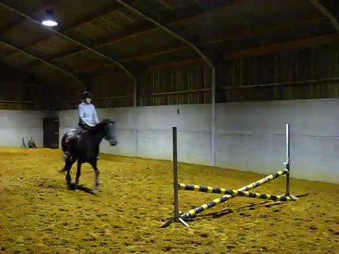 Saut monté à droite refus