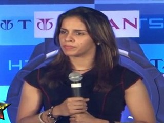 HOT & SEXY "SAINA NEHWAL"  LAUNCHES NEW RANGE  OF  "TITAN WATCHES"