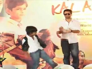 Jacky With Kid Artiest  At Press Meet Of Movie 'I AM KALAM'