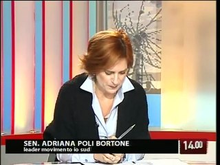 TG 25.01.10 Casini resta solo e candida la Poli Bortone