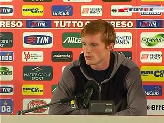 TG 12.11.10 Gazzi: "L'ultimo posto del Bari non ci spaventa"