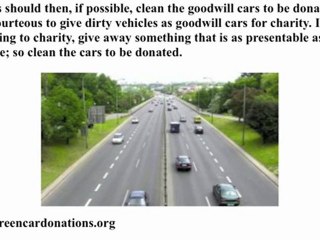 Steps to Take to Donate Goodwill Cars