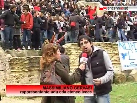 TG 30.11.10 Riforma Gelmini, anche a Lecce studenti in rivolta