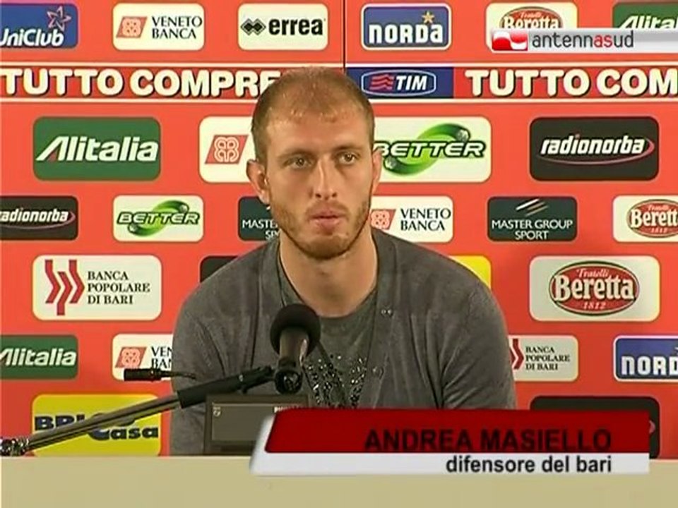 TG 09.10.12 Masiello: "E' un momento da incubo, ma il Bari può salvarsi"