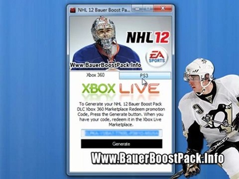 Get Free Bauer Boost Pack DLC For NHL 12 Game!