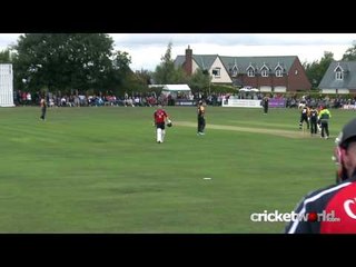 Weird And Unusual Cricket Dismissal - Flintoff Bat-Pad Catch...At Deep Square!