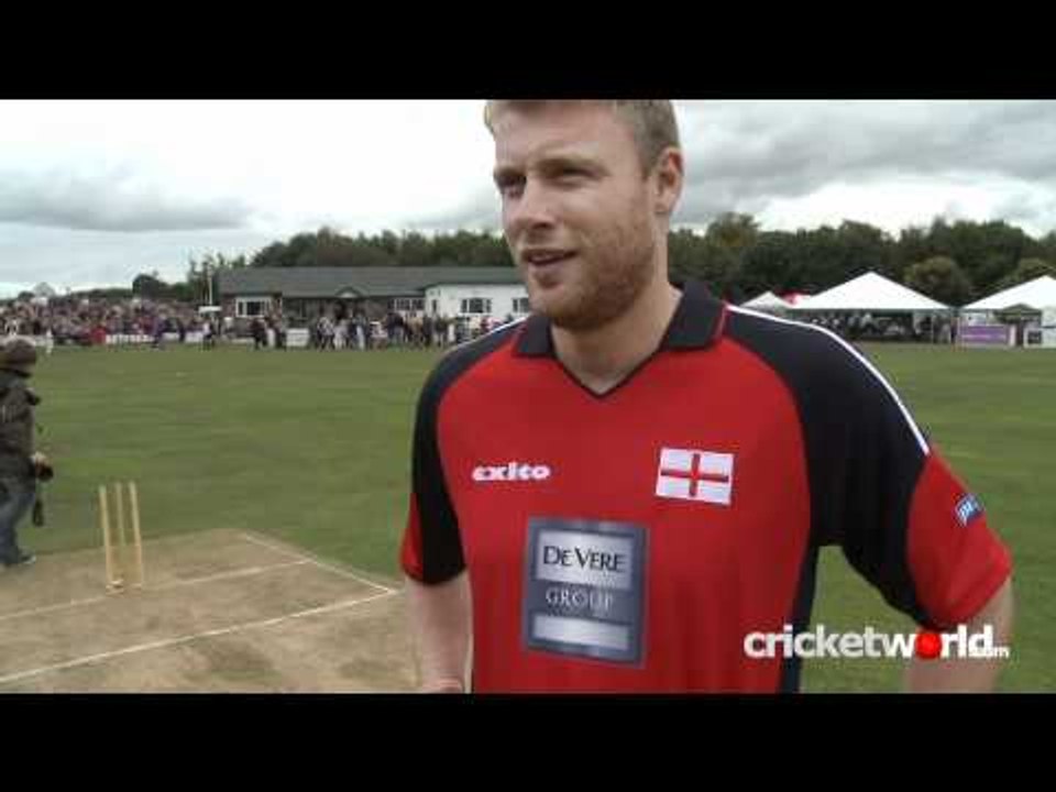 Cricket World TV - Andrew Flintoff At Grappenhall CC
