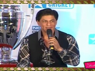 Shahrukh Khan  Gets Flirty With Lady Journo At  Nokia Champion League PC