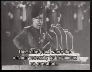 Discours de Mussolini à Berlin (1937)