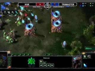 MLG Raleigh 2011 - Starcraft II - Game 2 - Col Trimaster (T) VS EG Huk (P) Part 1/1
