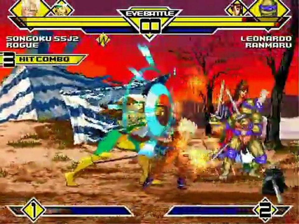 Mugen - Playthrough Goku & Rogue parte 2