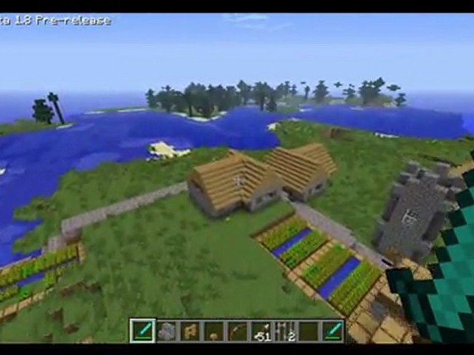 Découverte de la beta 1.8 de MINECRAFT en multi