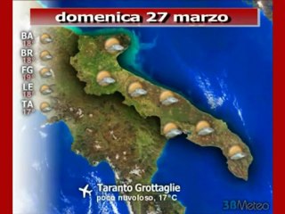 Previsioni del tempo, domenica 27 marzo