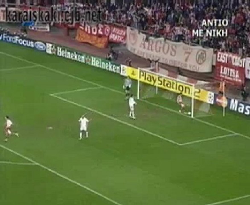 OLYMPIACOS-REAL MADRID 2-1 goal by Bulut