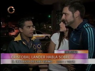 Cristóbal Lander sobre embarazo de Gaby Espino: ¿Qué habrían dicho si hubiese sido yo?