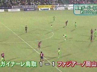 Ｊ２鳥取対岡山　“陰陽ダービー“に約８０００人