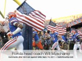 Florida Gators football coach Will Muchamp 9/10/11