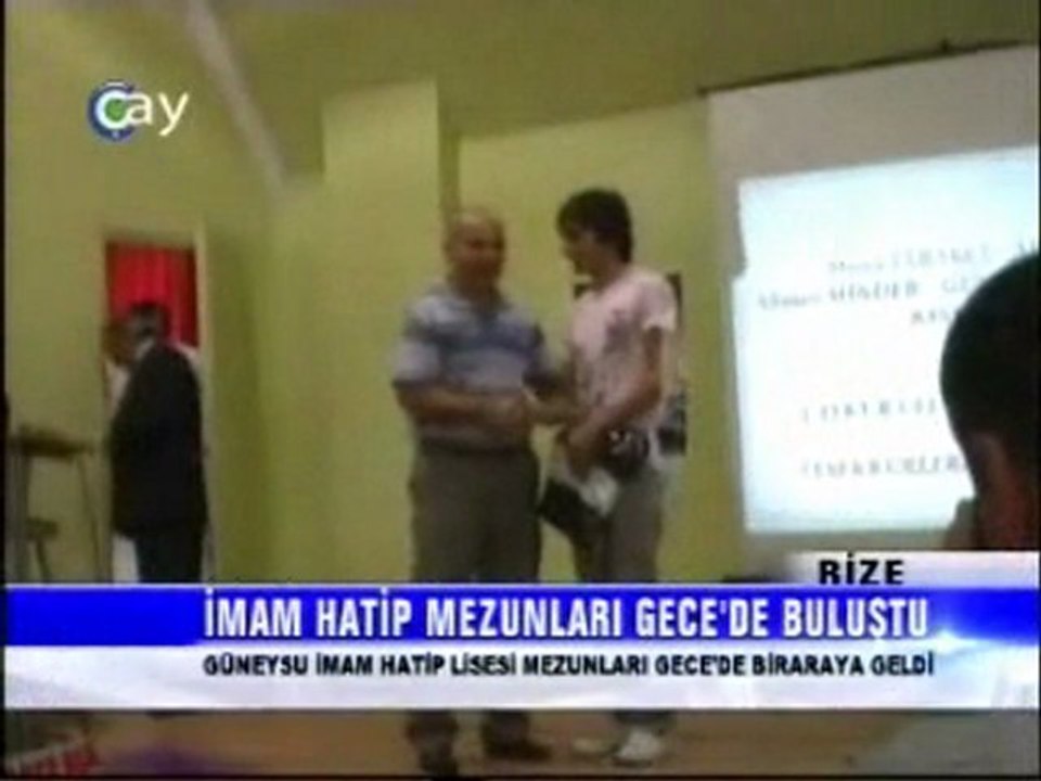GÜNEYSU İHL MEZUNLAR 4. BULUŞMASI ÇAY TV ANA HABERDE