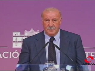 La visita de Vicente del Bosque a la Feria de Albacete 2011