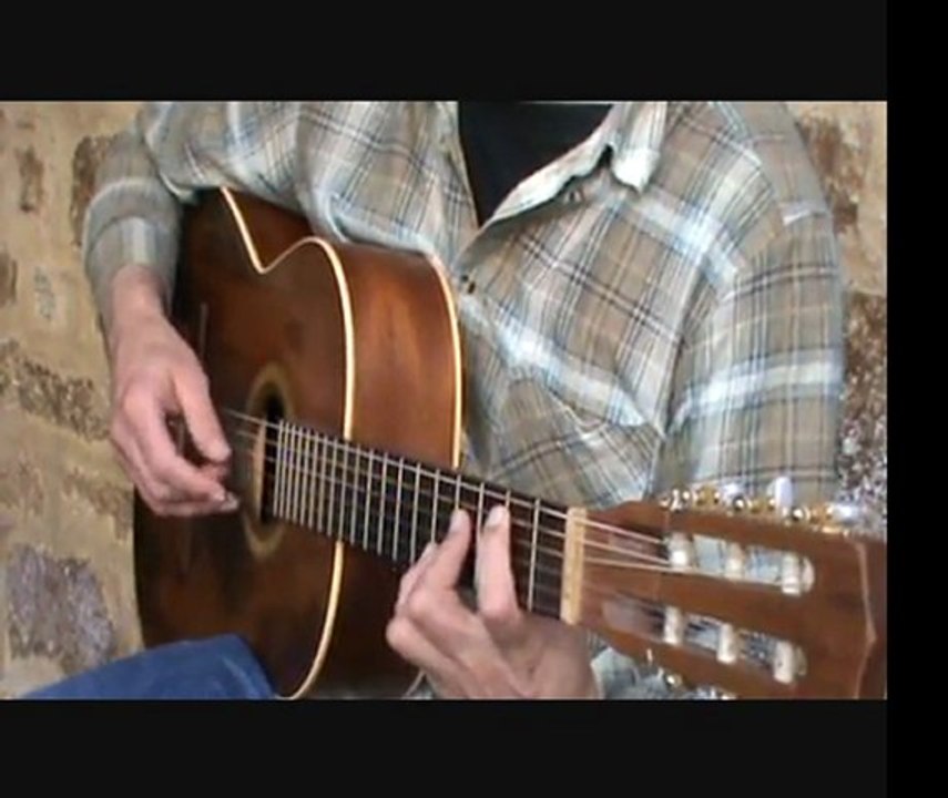 Guitare celtique parmi les grillons.