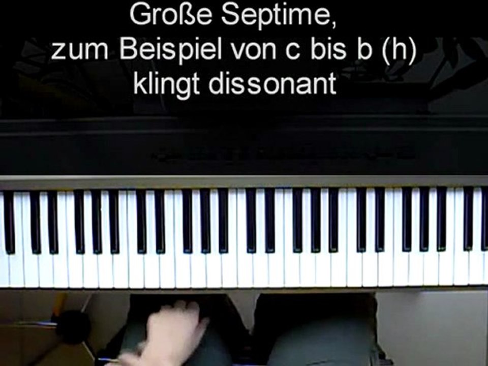 Klavier lernen: Videoauszug zu Band I, Intervalle, ...