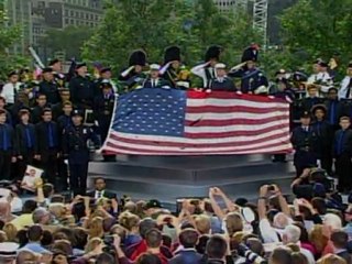 Obama y Bush juntos por primera vez en ceremonia de la Zona Cero