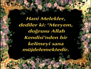 Hz. Meryem'in Cebrail ile görüşmesi