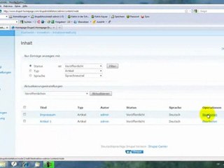 Das eigene Impressum in die Drupal Homepage