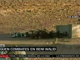 Siguen combates en Beni Walid, OTAN mantiene bombardeos