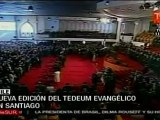 Piñera y gabinete, en el Tedeum Evangélico en Chile