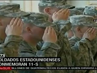 Soldados de EE.UU. en Irak conmemoran 11-S