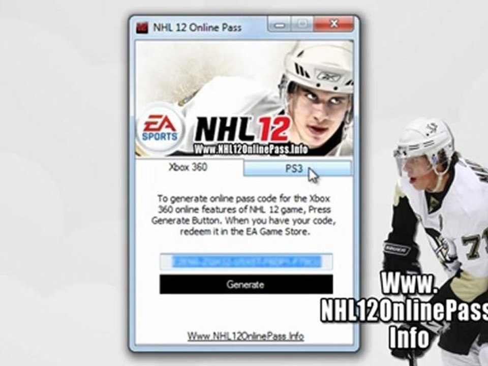 Free Online Pass Code For NHL 12 Game - Tutorial