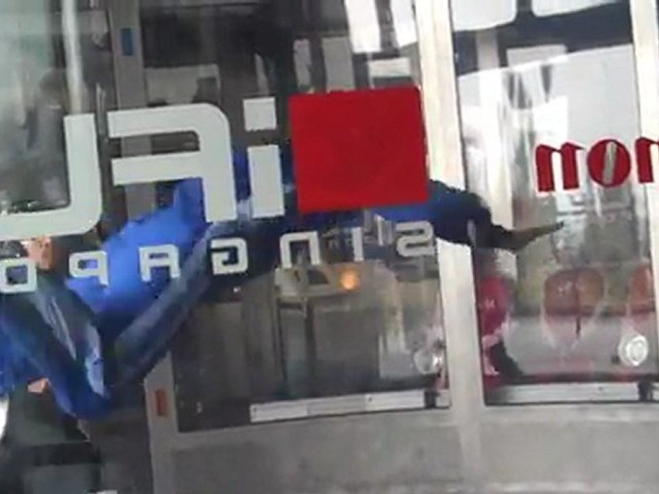 Hiram and friends at iFly Singapore